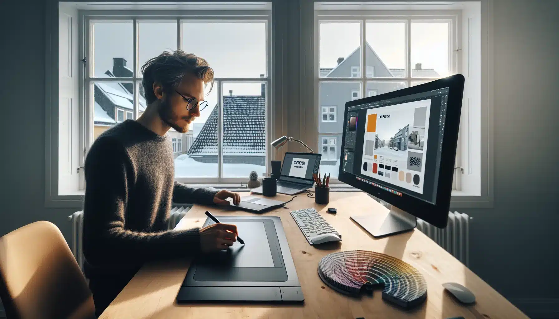 Norwegian designer uses ai tools to create and refine brand layouts