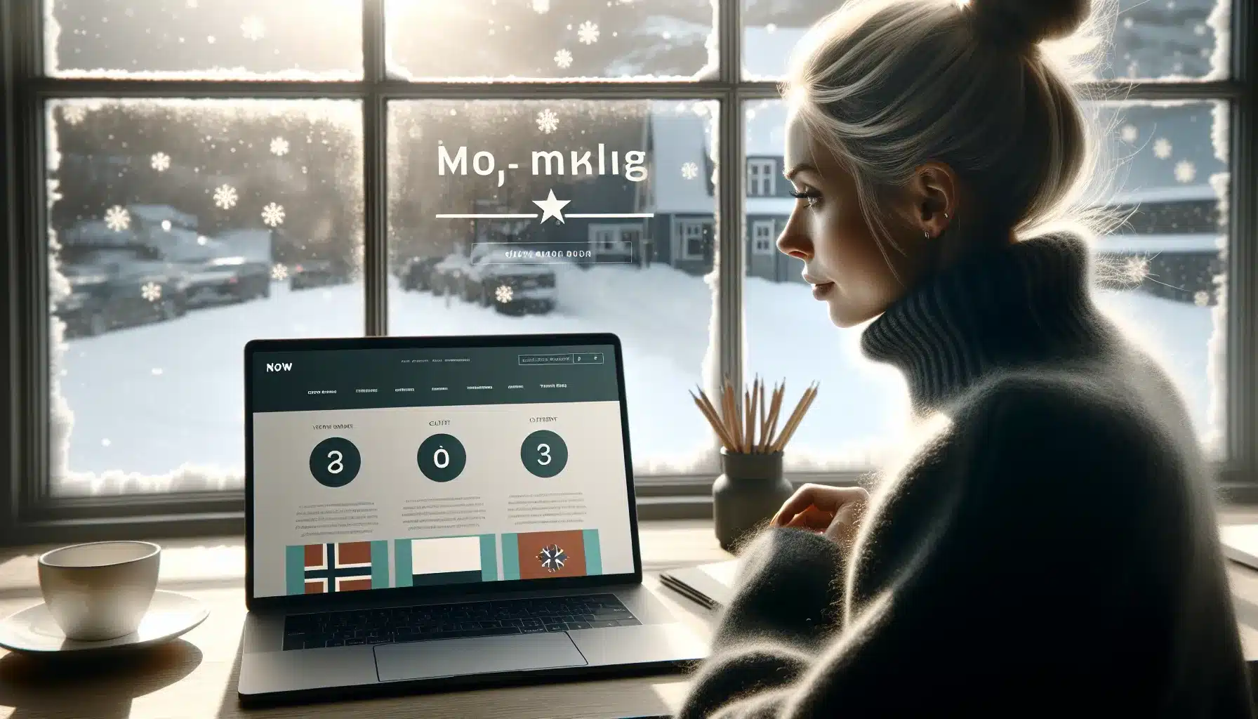 Norwegian designer refining a clean website with clear hierarchy and trust signals.